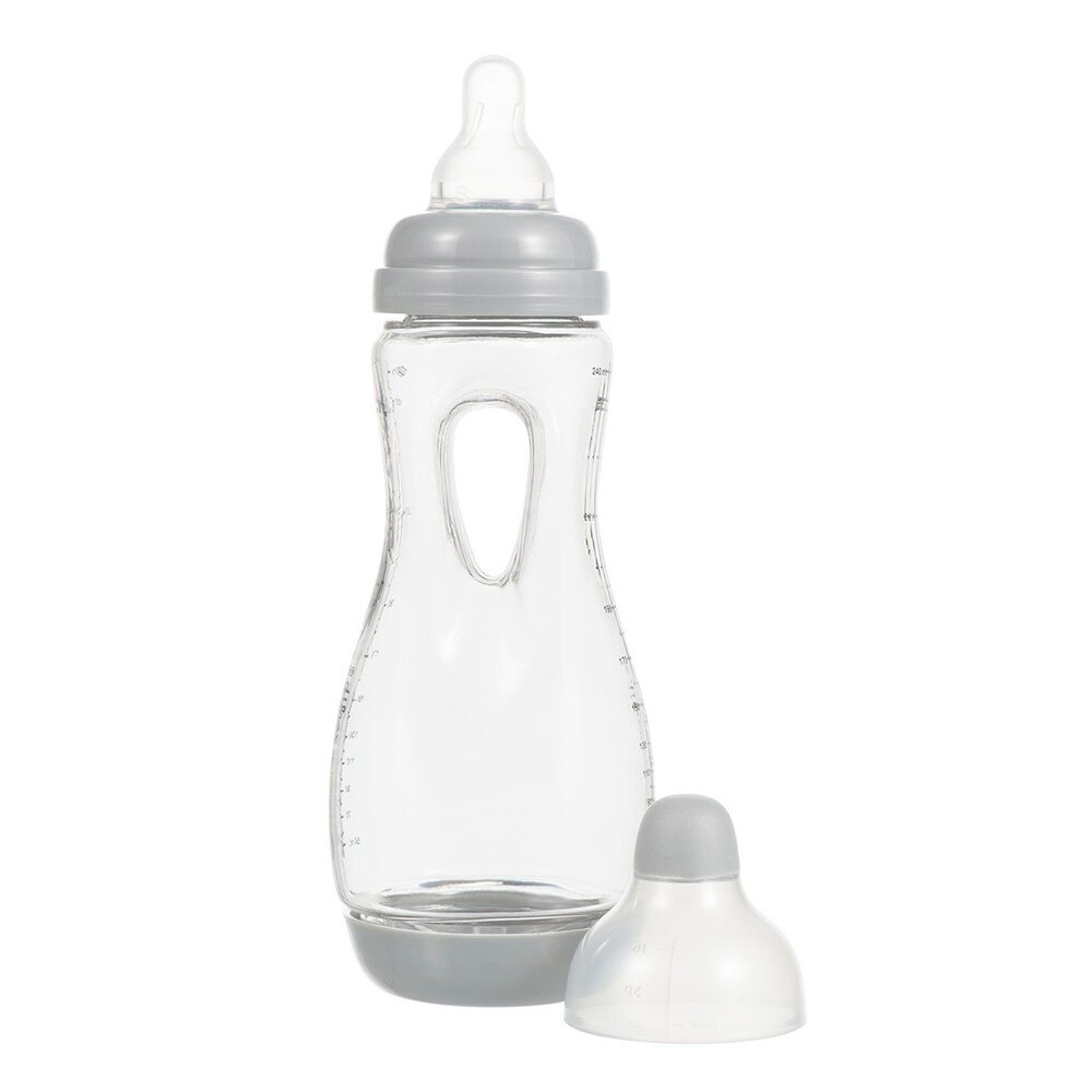 Biberon anticolici, Difrax, Easy-Grip, gri, 240 ml